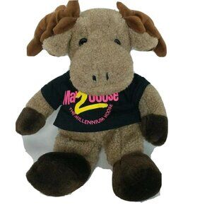 Woolie Wally Millennium Moose Brown Plush 14.5 Inch